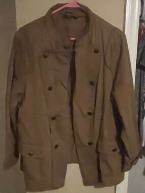 a.n.a Men's Double-Breasted Pea Coat in Brown
